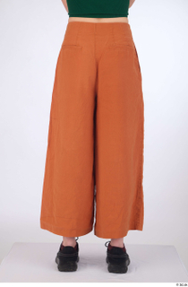 Zolzaya casual dressed leg lower body orange wide leg trousers…